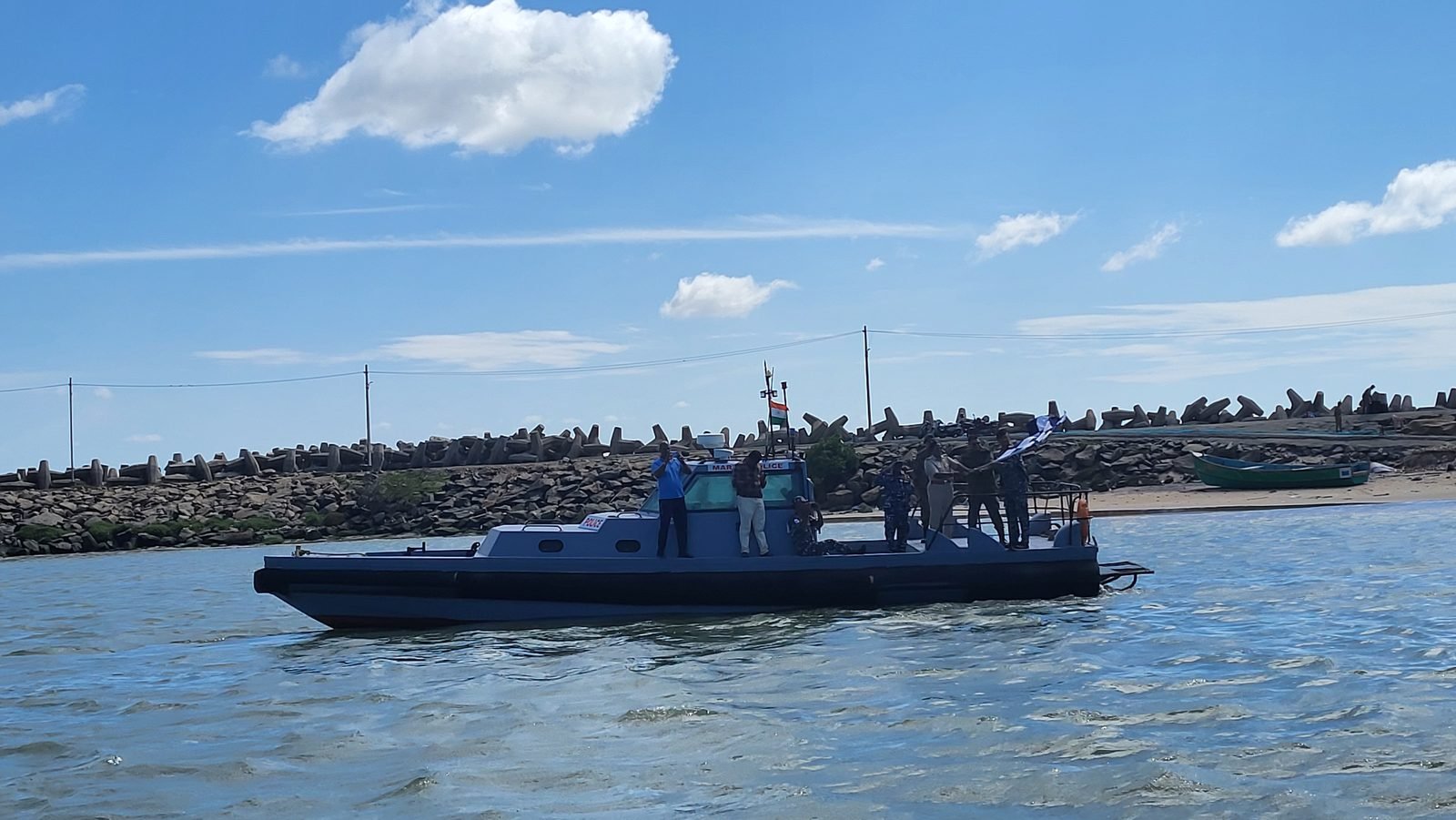 Cadets at the oars during Kanyakumari rowing drill