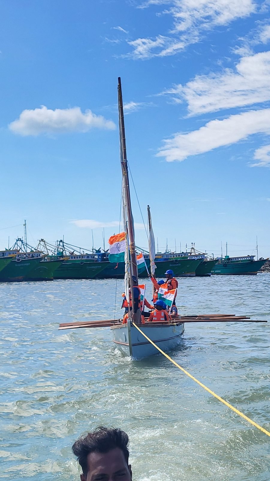 Whaler on calm turquoise waters off the Cape