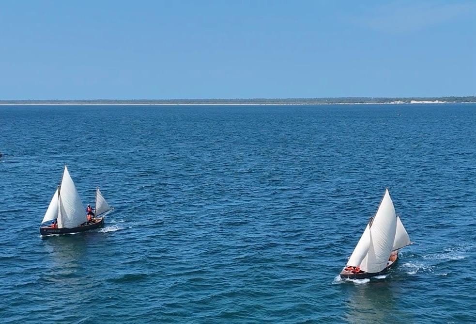 Two NCC whalers under sail at Rameshwaram